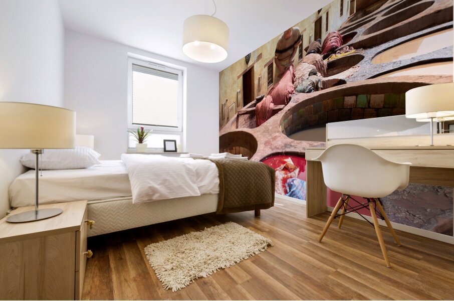 Morocco Fez. Chouara Tannery Mural print