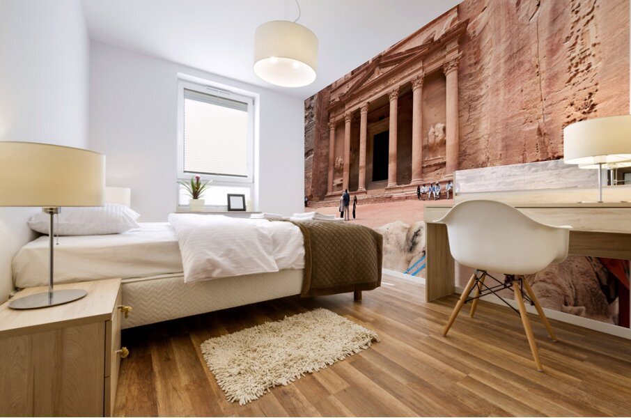 Jordan. Petra archaeological city. Al Khazneh the Treasury Mural print