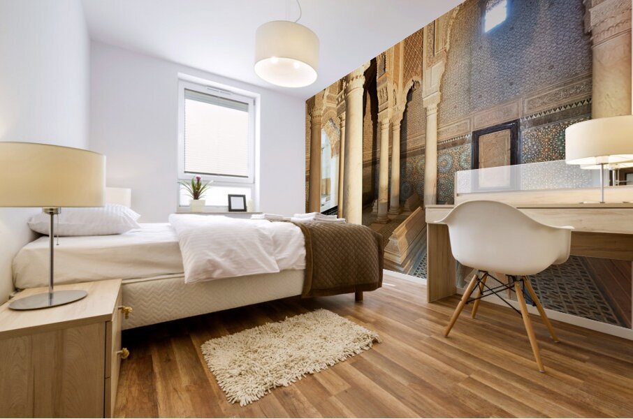 Morocco Marrakesh. Saadian tombs. Royal necropolis Mural print