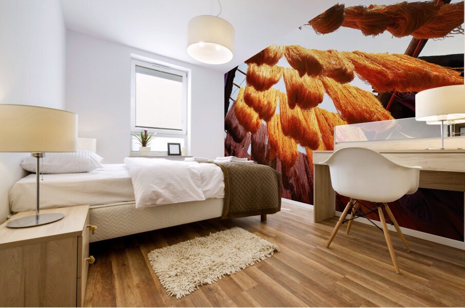 Morocco Marrakesh. Dyers souk Mural print