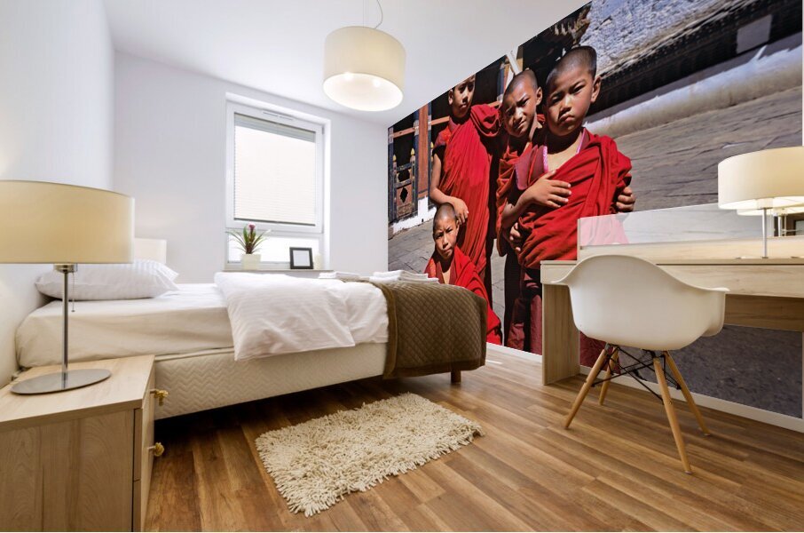 BHUTAN. Paro Valley Mural print