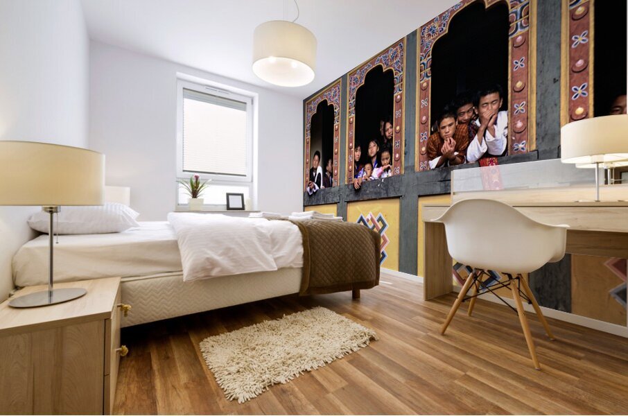 BHUTAN. Thimphu Tsechu Festival Mural print