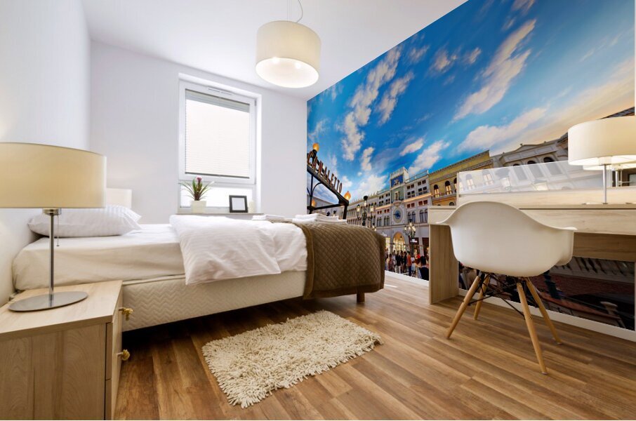 Little Venice at Venetian Hotel Mall. Las Vegas Nevada USA Mural print