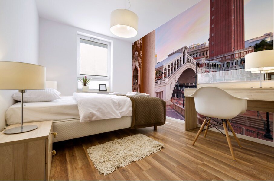 Venetian Hotel at Sunset. Las Vegas Nevada USA Mural print
