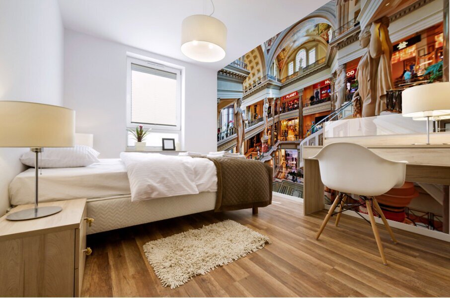 The Shopping Mall at Caesars Palace Hotel. Las Vegas Nevada USA Mural print