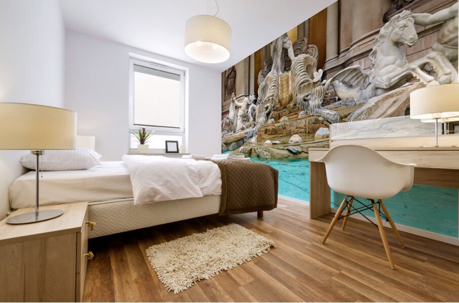 Trevi Fountain on the Strip. Las Vegas Nevada USA Mural print