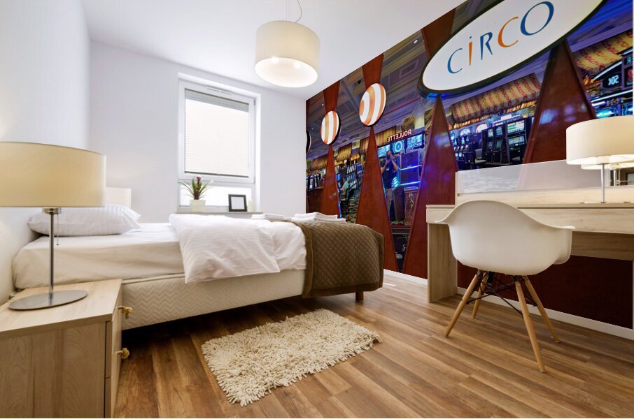 Slot Machines at Bellagio Casino. Las Vegas Nevada USA Mural print