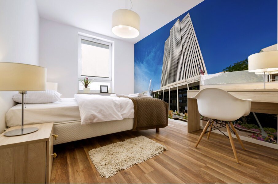 The hedaquarter of the Mormon Church of Jesus Christ the latter day. Salt Lake City Utah USA Mural print