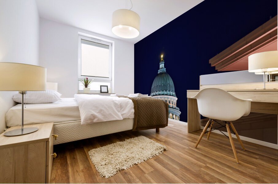 The Utah State Capitol house of government for the U.S. state of Utah. Mural print