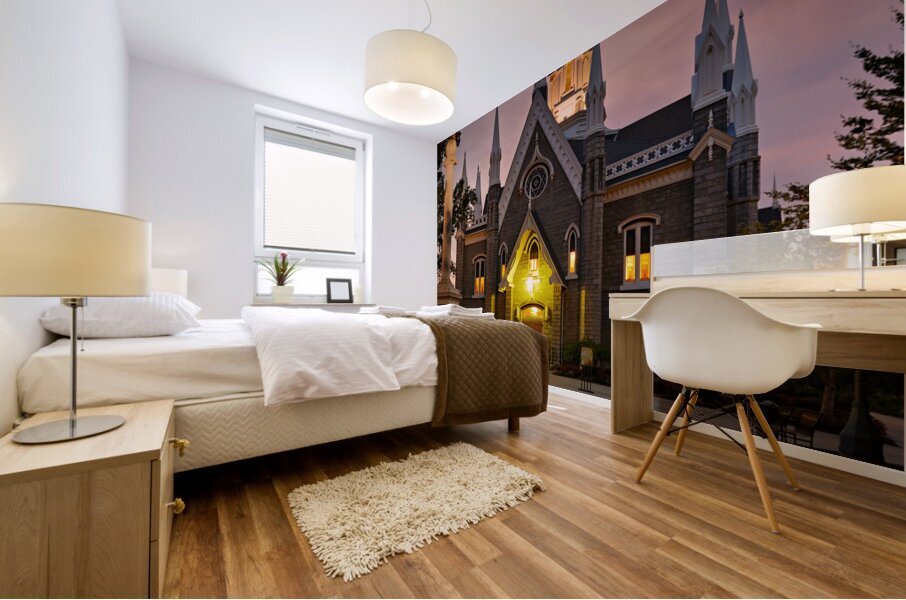 The Assembly Hall. Temple Square. Salt Lake City Utah USA Mural print