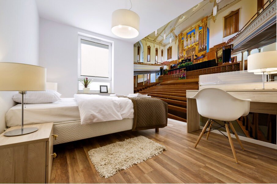 The Assembly Hall. Temple Square. Salt Lake City Utah USA Mural print