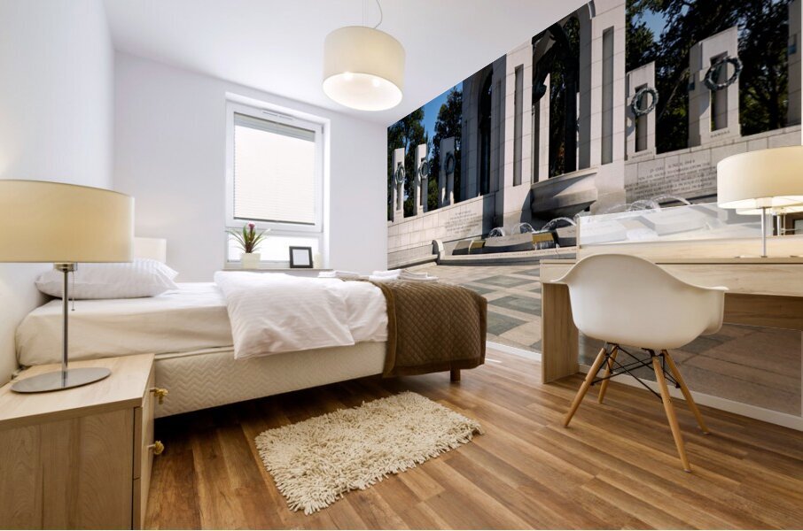 The National World War II Memorial. Washington D.C. Mural print