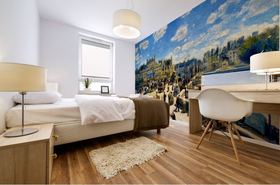 Auguste Renoir - Pont Neuf Paris - 1872 Mural print