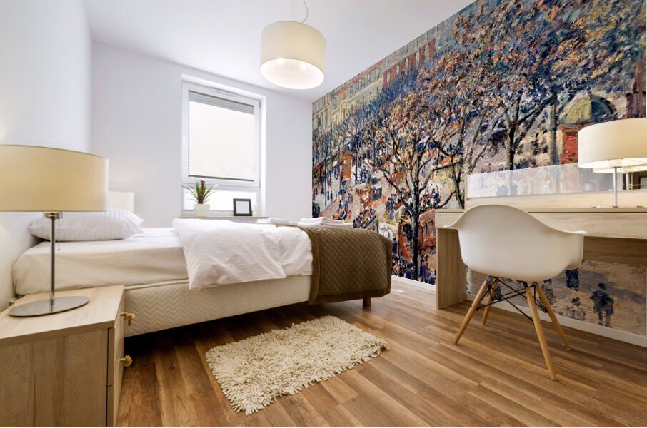 Inside the Library of Congress. The Reading Hall. Washington D.C. Mural print