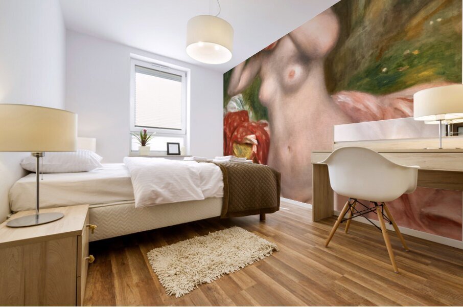 Auguste Renoir - Bather Arranging Her Hair - 1893 Mural print