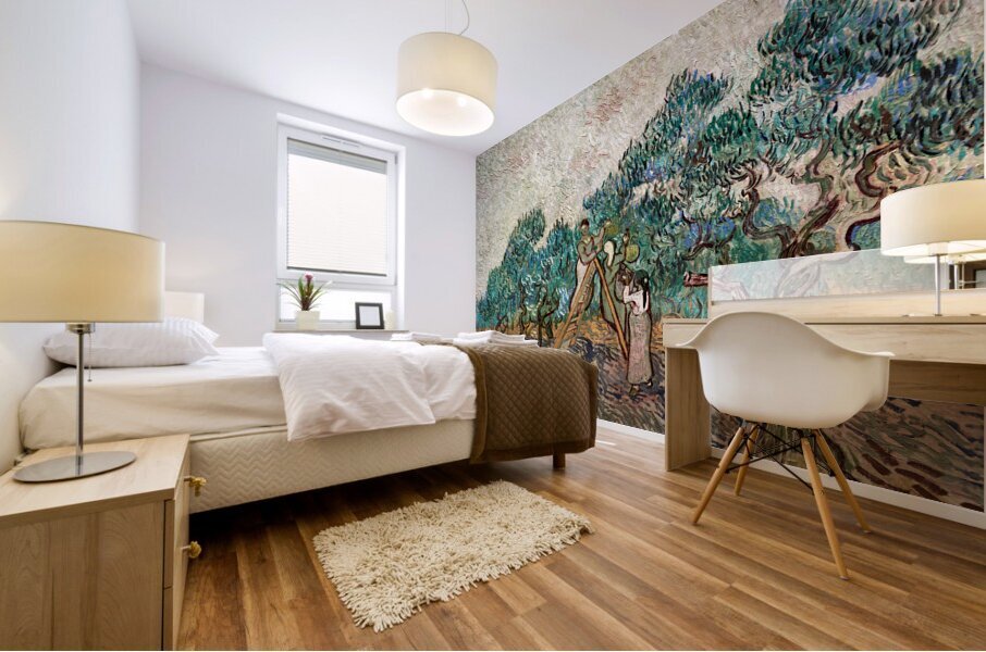 Vincent Van Gogh - The Olive Orchard - 1889 Mural print