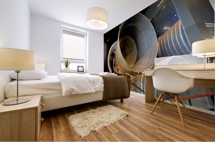 Inside the Smithsonian National Air and Space Museum. Washington D.C. Mural print