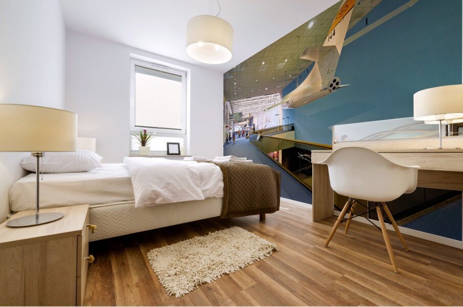 Inside the Smithsonian National Air and Space Museum. Washington D.C. Mural print