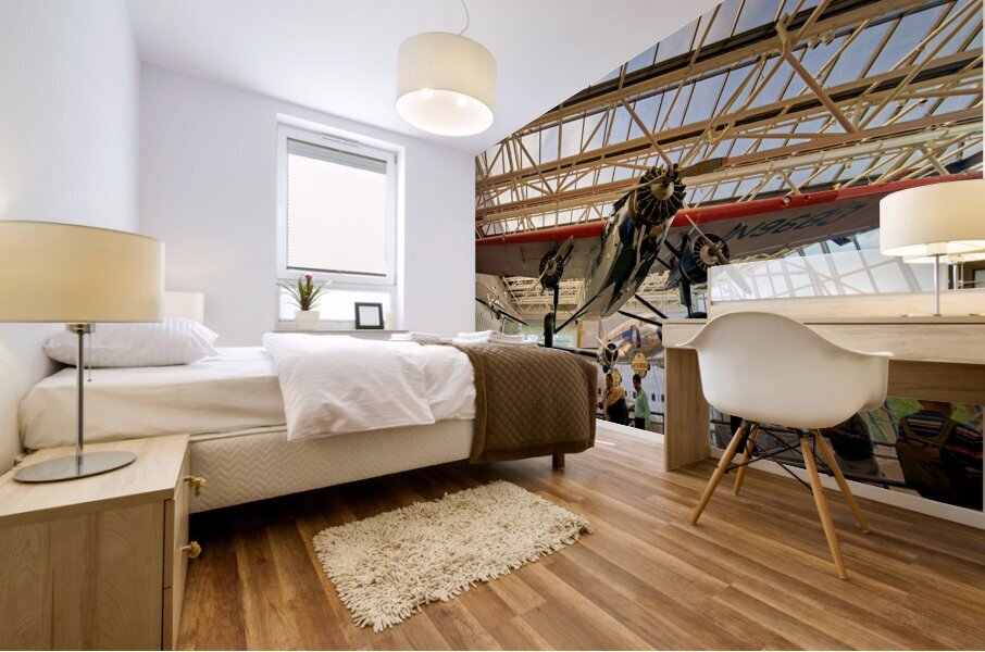 Inside the Smithsonian National Air and Space Museum. Washington D.C. Mural print