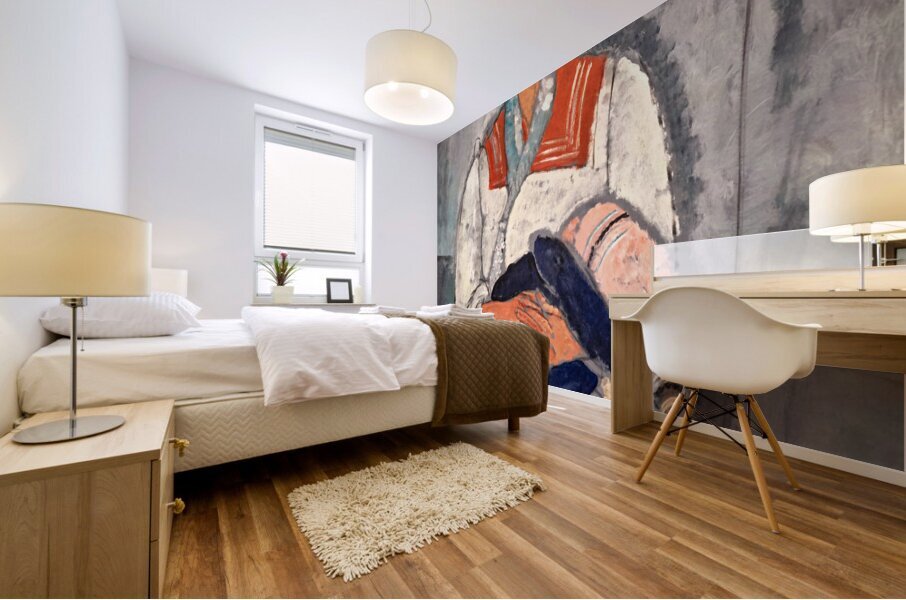 Amedeo Modigliani - Gipsy Woman with Baby - 1919 Mural print