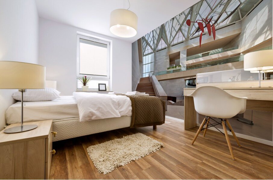 The East Building of the National Gallery of Art. Washington D.C. Mural print