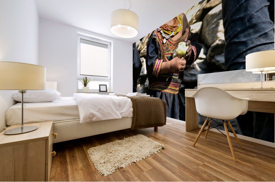 Pakistan. Life in a Kalash Village in Bumburet Valley Mural print