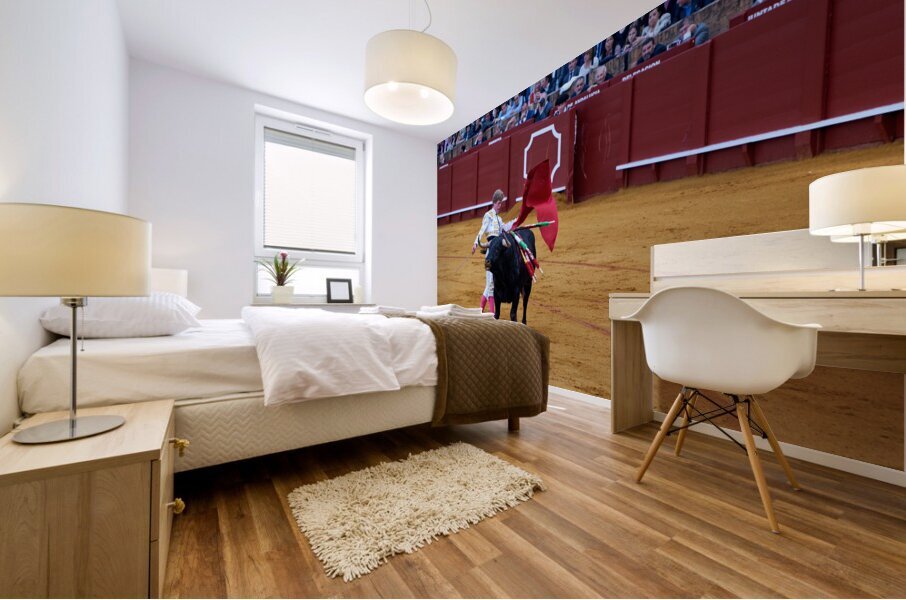 ANDALUSIA SPAIN. Bullfight in Seville Arena Mural print