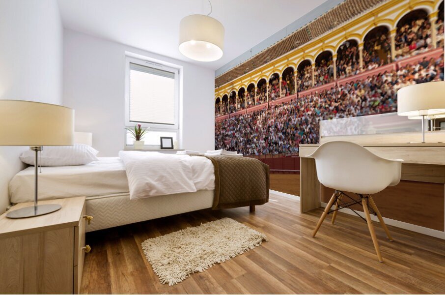 ANDALUSIA SPAIN. Bullfight in Seville Arena Mural print