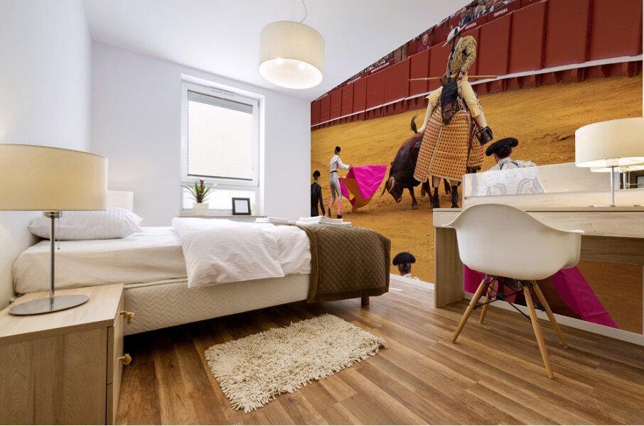 ANDALUSIA SPAIN. Bullfight in Seville Arena Mural print