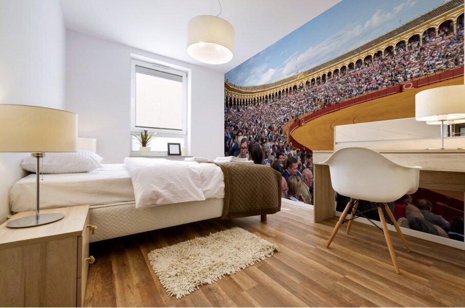 ANDALUSIA SPAIN. Bullfight in Seville Arena Mural print