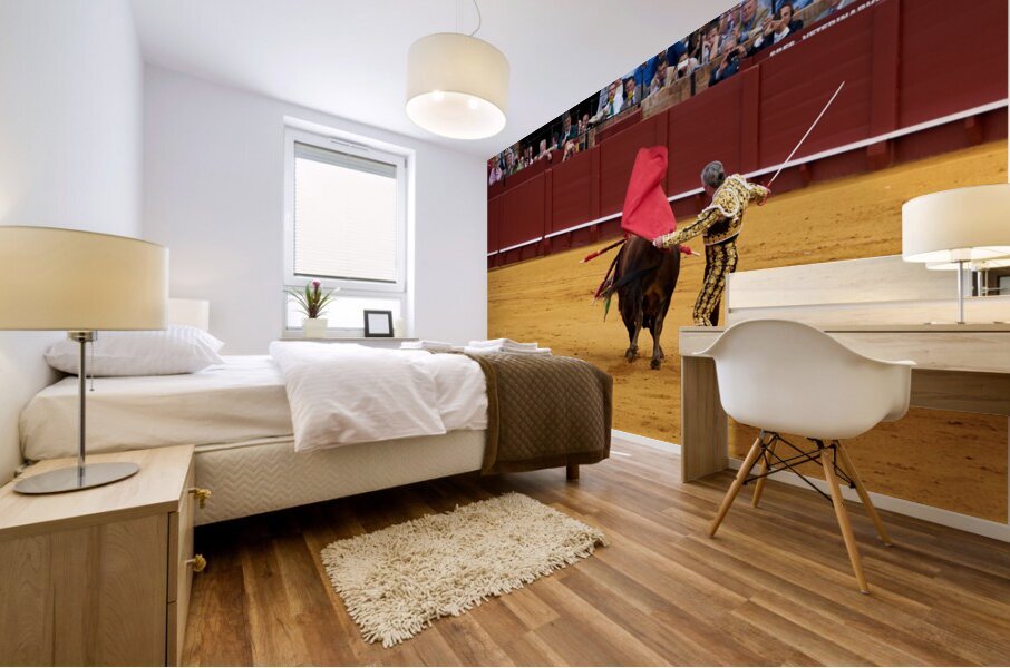 ANDALUSIA SPAIN. Bullfight in Seville Arena Mural print