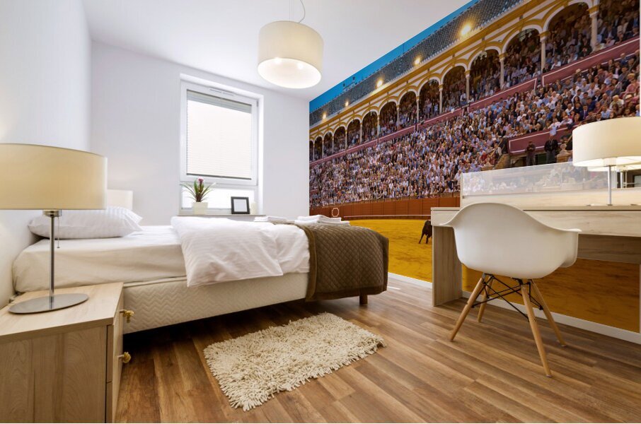 ANDALUSIA SPAIN. Bullfight in Seville Arena Mural print