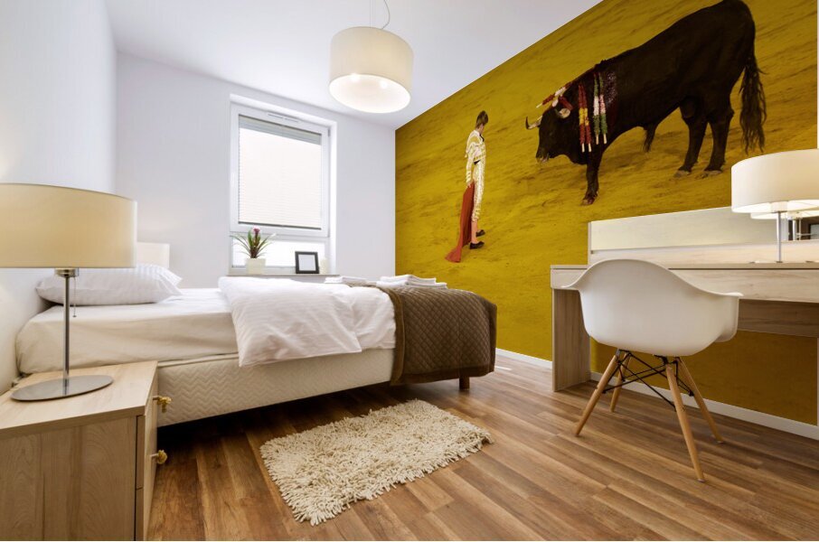 ANDALUSIA SPAIN. Bullfight in Seville Arena Mural print