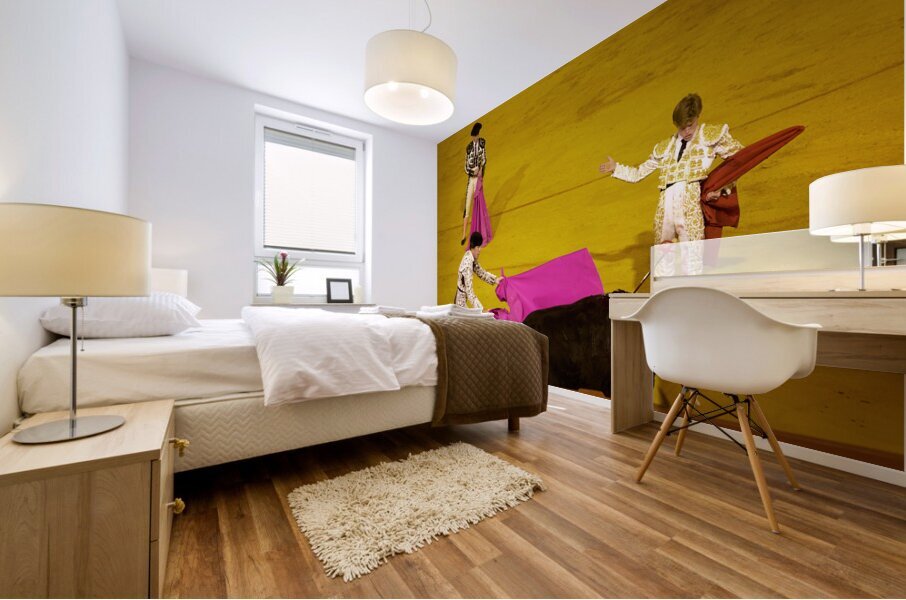 ANDALUSIA SPAIN. Bullfight in Seville Arena Mural print