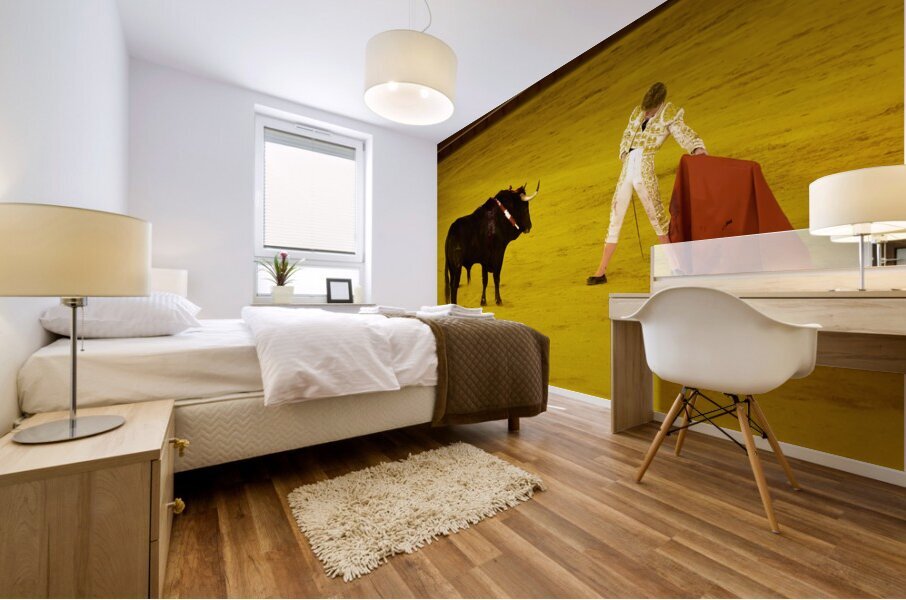 ANDALUSIA SPAIN. Bullfight in Seville Arena Mural print