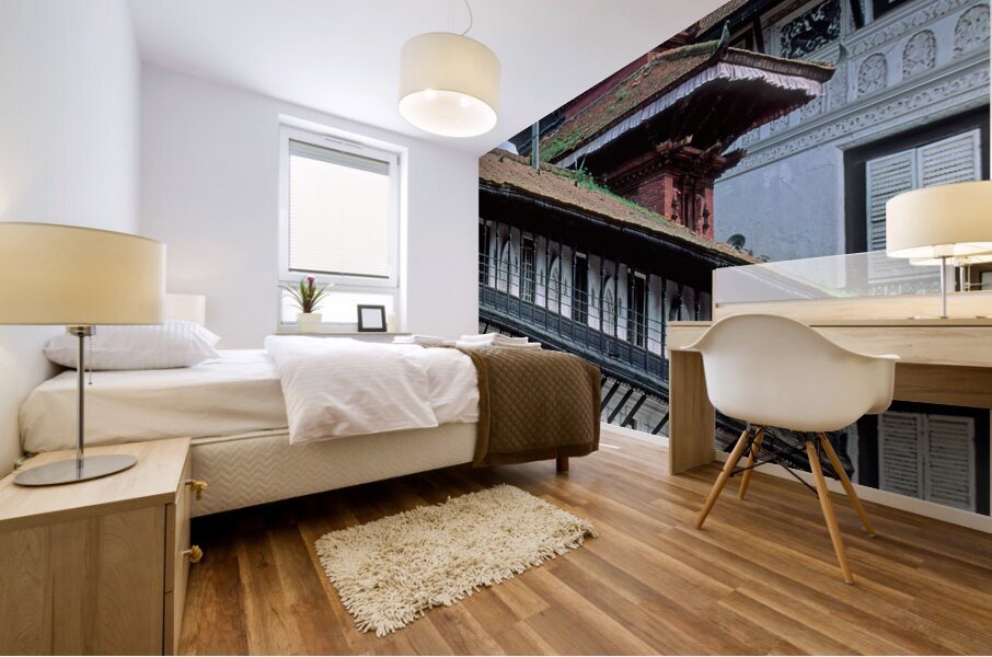 Nepal. Kathmandu. Mural print