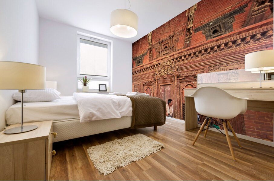 Nepal. Kathmandu. Mural print