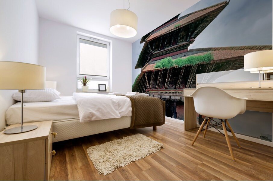 Nepal. Kathmandu. Durbar Square Mural print