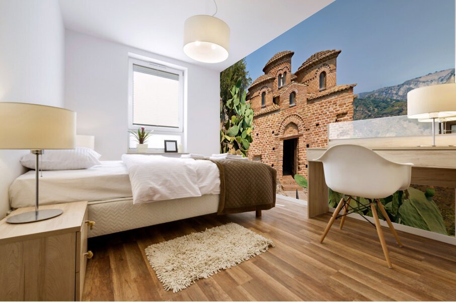 Stilo Calabria Italy. Cattolica di Stilo byzantine church Mural print