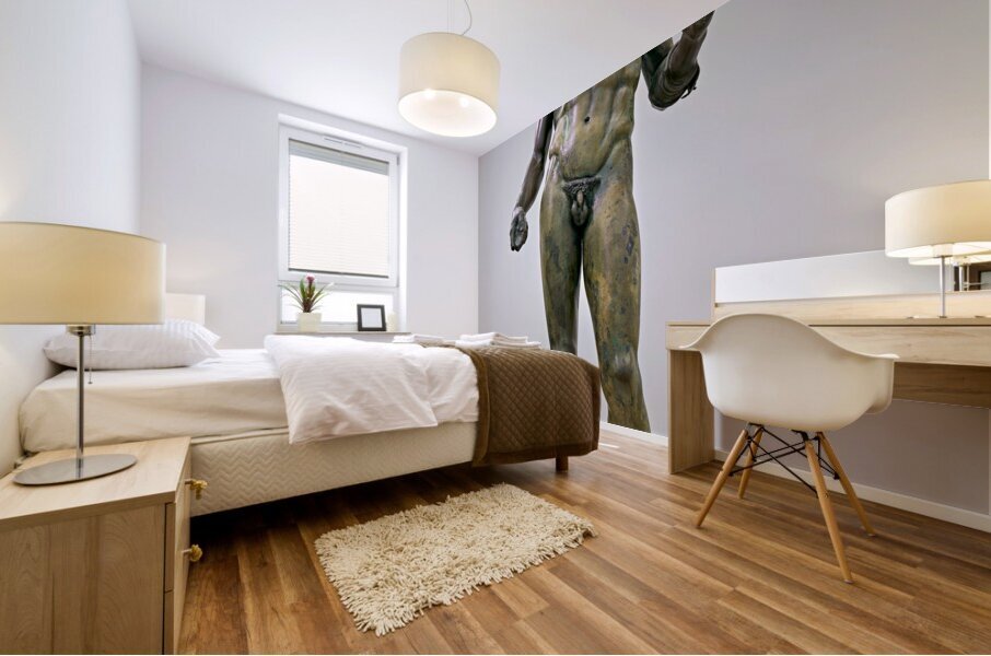 Reggio Calabria. Calabria Italy. The Riace Bronzes at the National Museum of Magna Grecia. Statue B Mural print