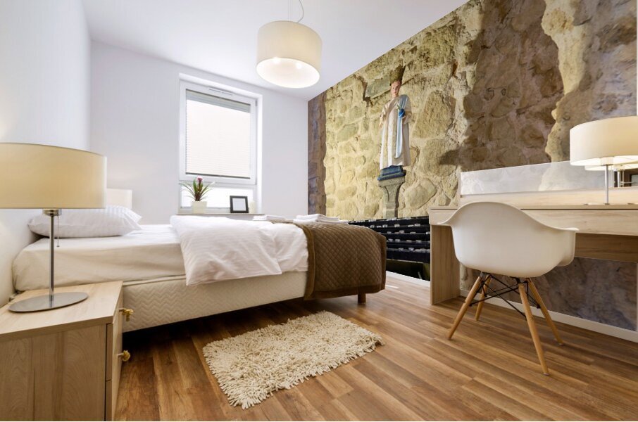 Tropea Calabria Italy. Santa Maria dellIsola Monastery Mural print