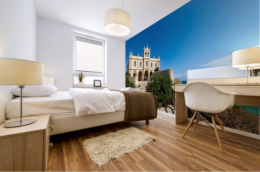 Tropea Calabria Italy. Santa Maria dellIsola Monastery Mural print