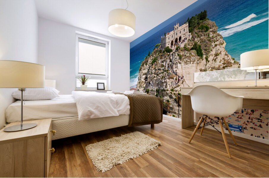Tropea Calabria Italy. Santa Maria dellIsola Monastery Mural print