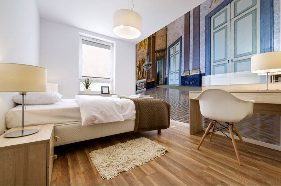 Caserta Campania Italy. The Royal Palace. The Hall of Astrea Mural print