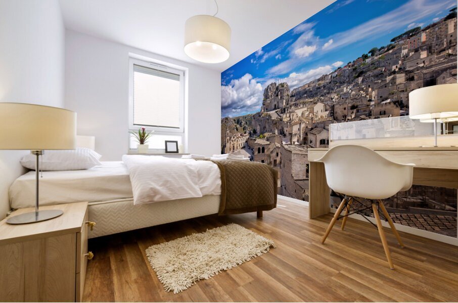 Matera Basilicata Italy. Saint Peter Caveoso Church Mural print