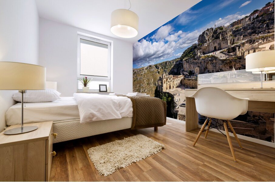 Matera Basilicata Italy. Saint Peter Caveoso Church Mural print