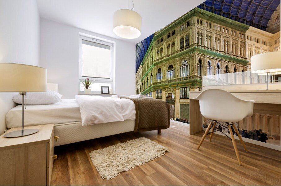 Naples Campania Italy. Galleria Umberto I is a public shopping gallery in Naples Mural print