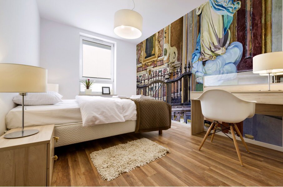 Naples Campania Italy. San Domenico Maggiore is a Gothic Roman Catholic church and monastery. Mural print