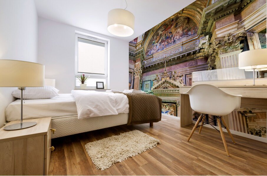 Naples Campania Italy. Naples Cathedral Duomo di Napoli Cattedrale di Santa Maria Assunta or Cattedrale di San Gennaro Mural print