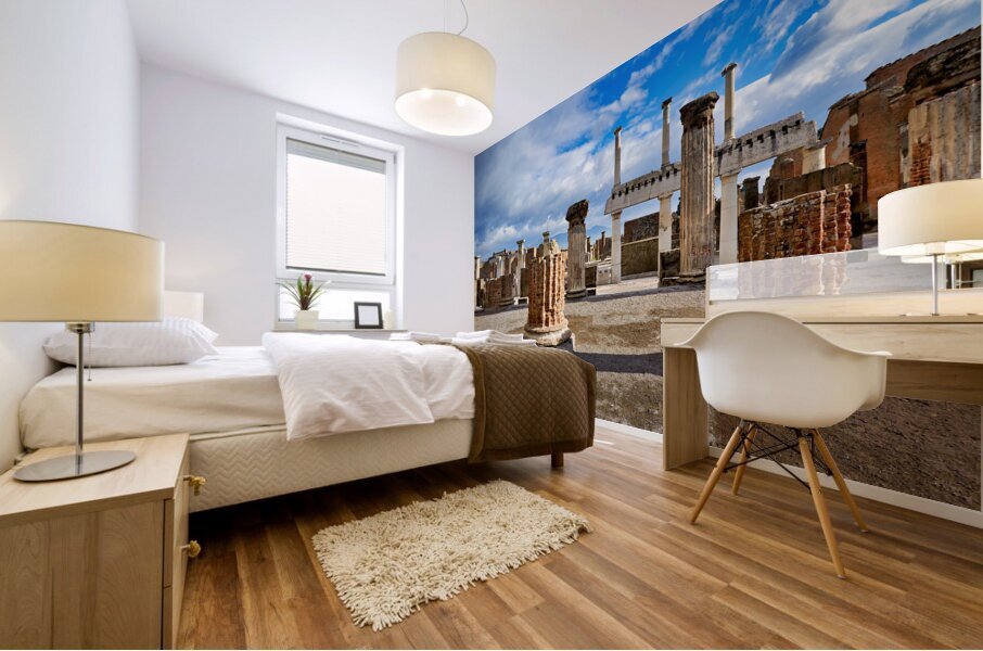 Naples Campania Italy. Pompeii was an ancient Roman city Mural print